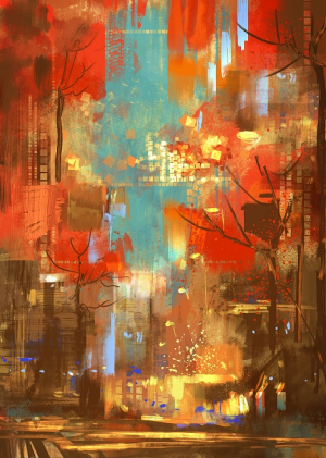 عکس باکیفیت نقاشی انتزاعی